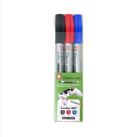 Sakura IDenti Pen Dual Point Red Blue Black 3pk