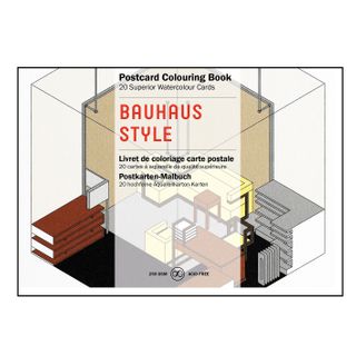 Pepin Postcard Colouring Book - Bauhaus Style
