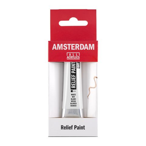 Amsterdam Relief Paint 20ml White 100