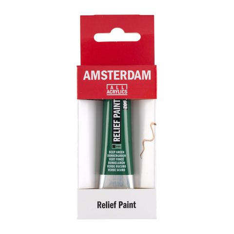 Amsterdam Relief Paint 20ml Deep Green 602