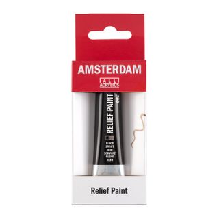 Amsterdam Relief Paint 20ml Black 700