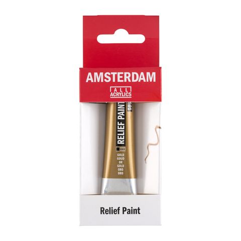 Amsterdam Relief Paint 20ml Gold 801
