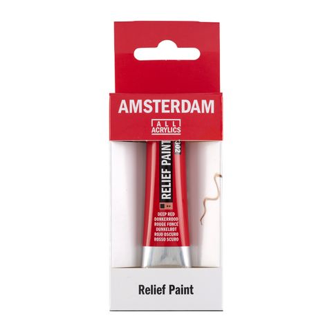 Amsterdam Relief Paint 20ml Deep Red 302