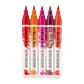 Ecoline Brushpen Set 5pc -Red