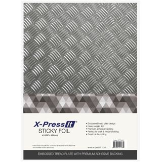 X-Press It Sticky Foil Tread Plate A3 (Per Sheet)