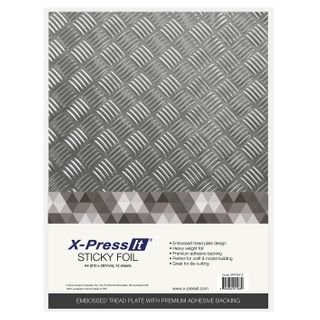 X-Press It Sticky Foil Tread Plate A4