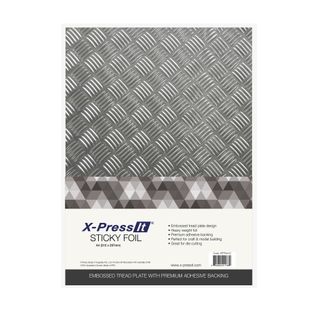 X-Press It Sticky Foil Tread Plate A4 (Per Sheet)