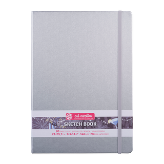 Talens Art Creations Sketch Book Shiny Silver 21x30 140gsm