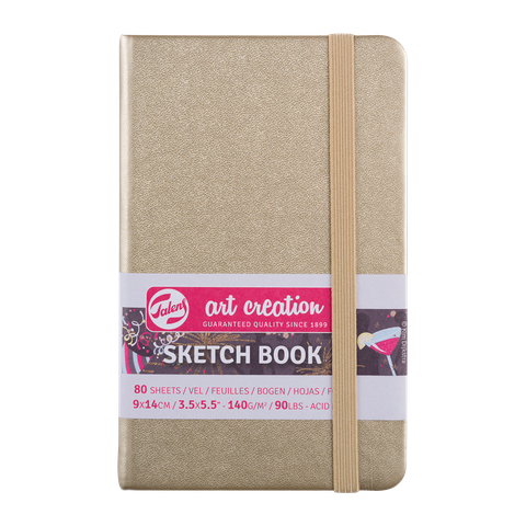 Talens Art Creations Sketch Book White Gold 9x14 140gsm