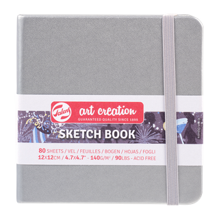 Talens Art Creations Sketch Book Shiny Silver 12x12 140gsm