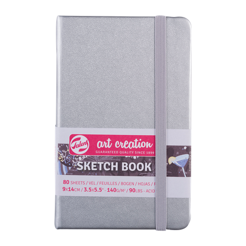 Talens Art Creations Sketch Book Shiny Silver 9x14 140gsm