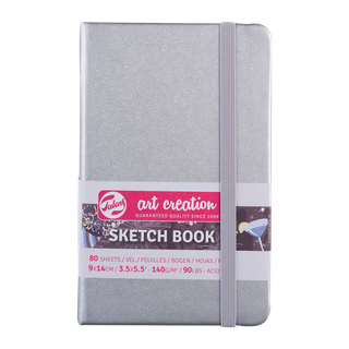 Talens Art Creations Sketch Book Shiny Silver 9x14 140gsm