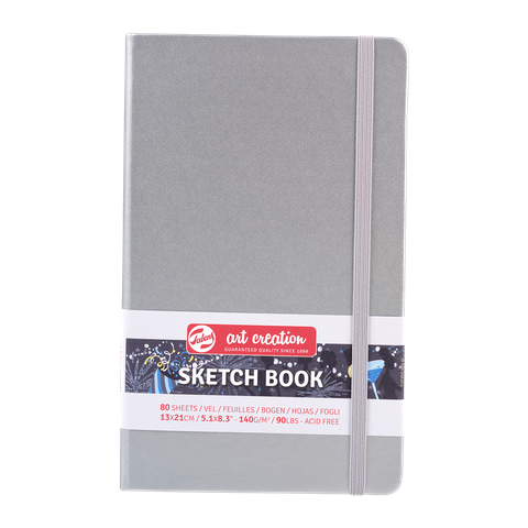 Talens Art Creations Sketch Book Shiny Silver 13x21 140gsm