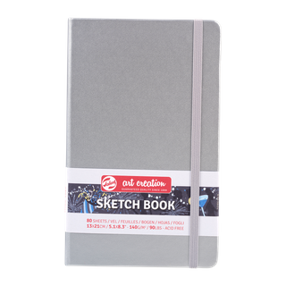 Talens Art Creations Sketch Book Shiny Silver 13x21 140gsm