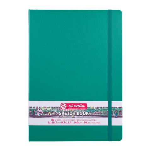 Talens Art Creations Sketch Book Forest Green 21x30 140gsm