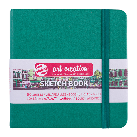 Talens Art Creations Sketch Book Forest Green 12x11 140gsm