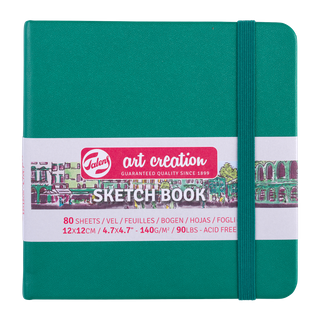 Talens Art Creations Sketch Book Forest Green 12x11 140gsm