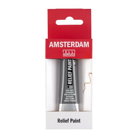 Amsterdam Relief Paint 20ml Lead Grey 736