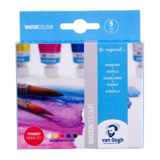 Van Gogh Watercolours Primary 5x10ml Tubes
