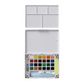 Koi Watercolour Pocket Field Sketch Box 24 colours + Iridescent Medium