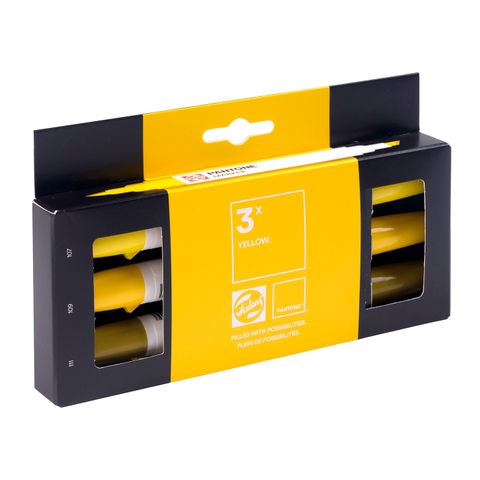 Talens Pantone Marker Set Of 3 Yellow