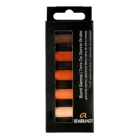 Rembrandt Pastel Burnt Sienna 5 piece set