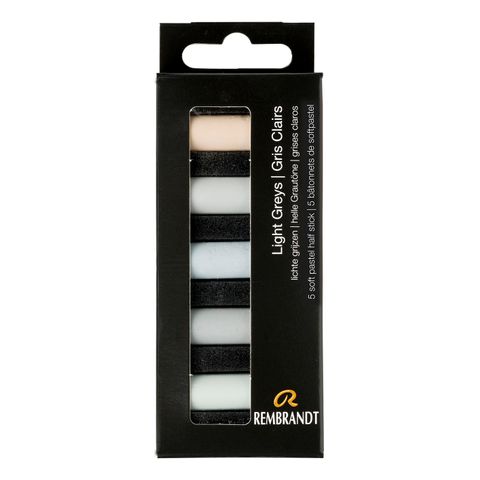 Rembrandt Pastel Light Greys 5 piece set