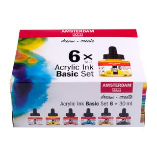 Amsterdam Acrylic Ink 6x30ml Set