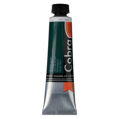 Cobra Artist Water Mixable Oil 40ml - 675 - Phthalo Green
