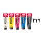 Amsterdam Standard Series acrylic paint primary set - 5 x 120 ml + 3 dosing nozzles