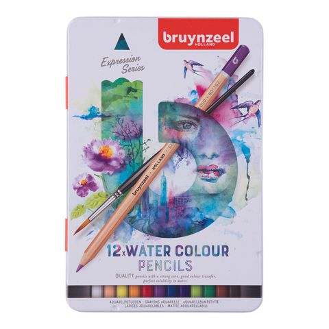 Bruynzeel Expression Aquarel Pencil Tin 12