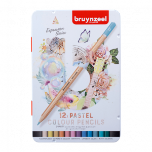 Bruynzeel Expression Colour Pencil Tin Pastels 12