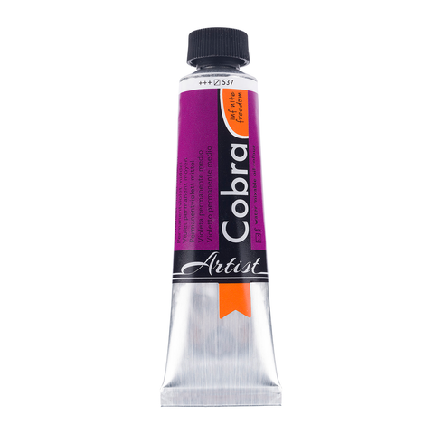 Cobra Artist Water Mixable Oil 40ml - 537 - Perm. Violet Medium