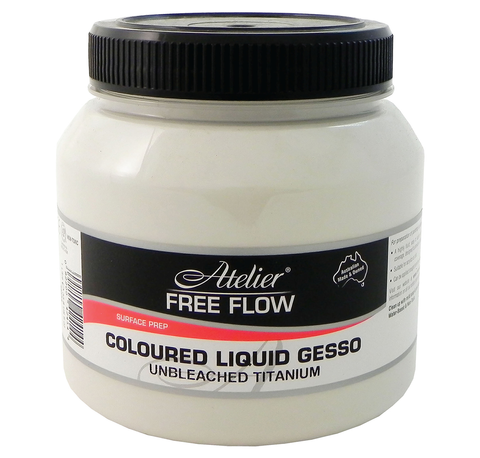 AT Free Flow Gesso Unbleached Titanium 1Lt