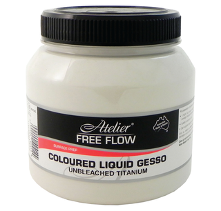 AT Free Flow Gesso Unbleached Titanium 1Lt