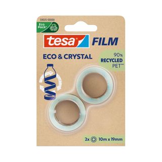 tesa Eco and Crystal Tape 10mx19mm 2 Pack