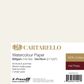 Cartarello Watercolour paper 300gsm 54x76cm 5sht pk Hot Press 100% cotton