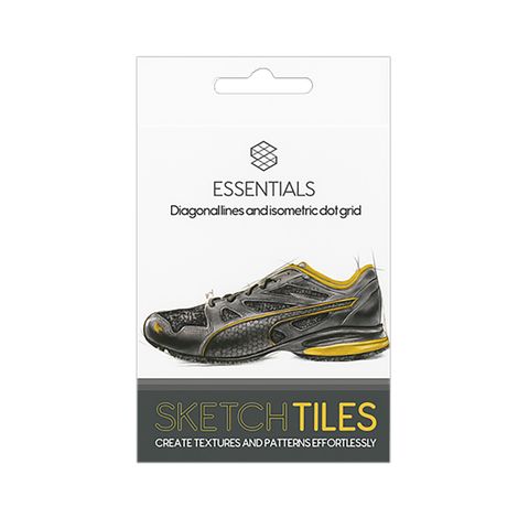 Sketch Tiles Essentials 2 pack diagonal & dot grid