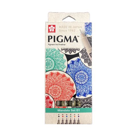 Sakura Pigma Micron 6pc 01 Mandala Set