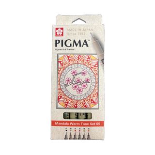 Sakura Pigma Micron 6pc 05 Mandala Set A (Warm Tones)