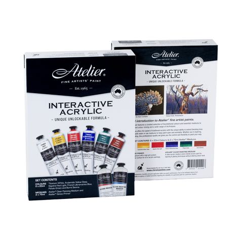 Atelier Interactive Classical Palette Paint Set: 6 x 20ml (inc. 2 x 75ml mediums)