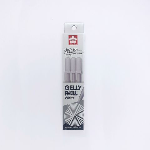 Sakura Gelly Roll 3pc Set White 05, 08,10