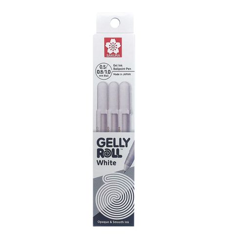 Sakura Gelly Roll 3pc Set White 05, 08,10