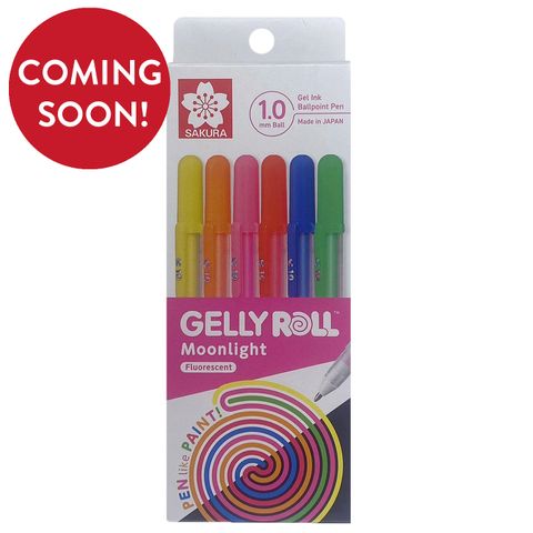 Gelly Roll Moonlight Fluorescent 6pc Set