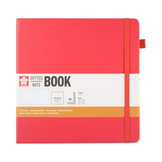 Sakura Dotted Hard Cover Notebook 20x20cm Plum Blossom