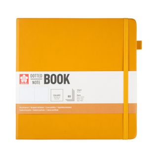 Sakura Dotted Hard Cover Notebook 20x20cm Japanese Kerria