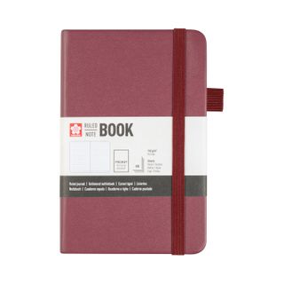 Sakura Ruled Hard Cover Notebook A6 9x14 cm Mulberry