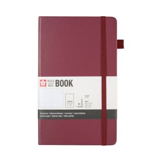 Sakura Ruled Hard Cover Notebook A5 13x21cm Mulberry