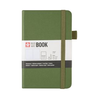 Sakura Ruled Hard Cover Notebook A6 9x14cm Pine Needle