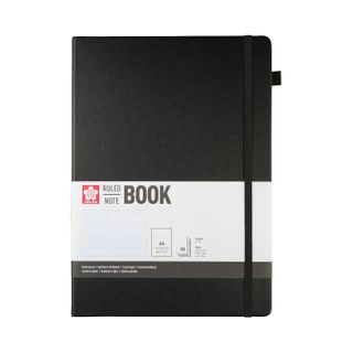 Sakura Ruled Hard Cover Notebook A4 21x30cm Black